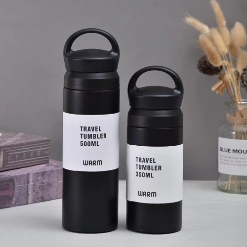 350ml 500ml Stainless Steel Coffee Mug With Two Lids